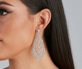 Glitzy Chandelier Fringe Earrings